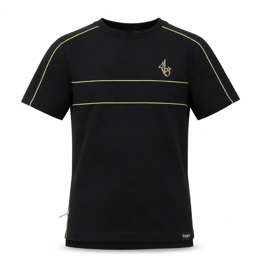 Sonnet London Boys Black T-Shirt, 8-10 Years, Short Sleeve