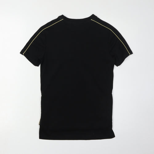 Sonnet London Boys Black T-Shirt, 8-10 Years, Short Sleeve