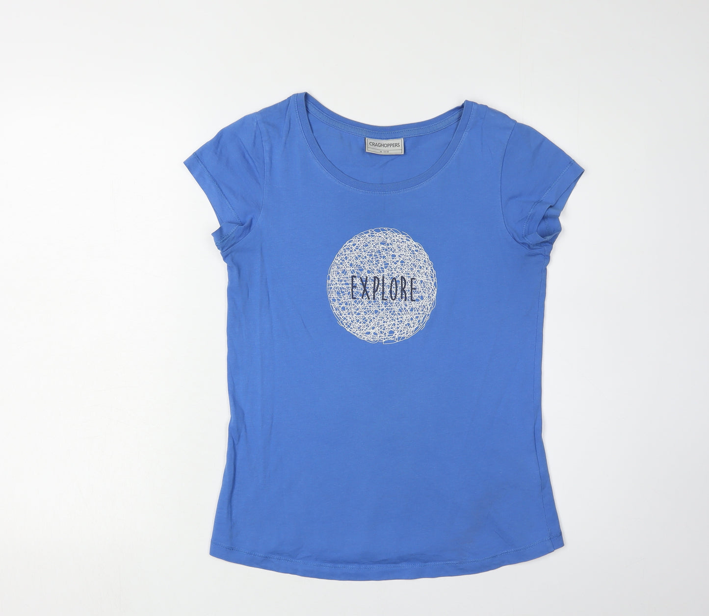 Craghoppers Women's Blue T-Shirt, Size 10, Casual Basic