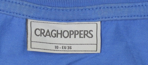 Craghoppers Women's Blue T-Shirt, Size 10, Casual Basic