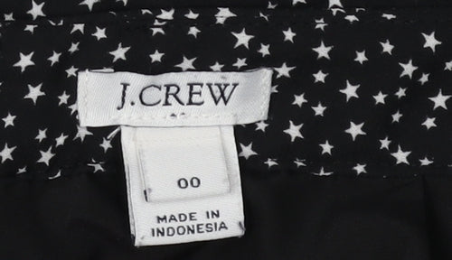 J.Crew Women's Black Polyester Skirt Size 2XS