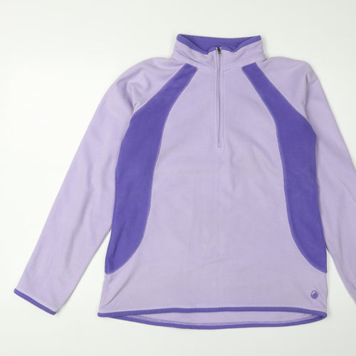 Peter Storm Women's Purple Fleece Sweatshirt, Size 14