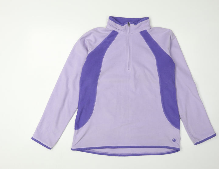 Peter Storm Women's Purple Fleece Sweatshirt, Size 14