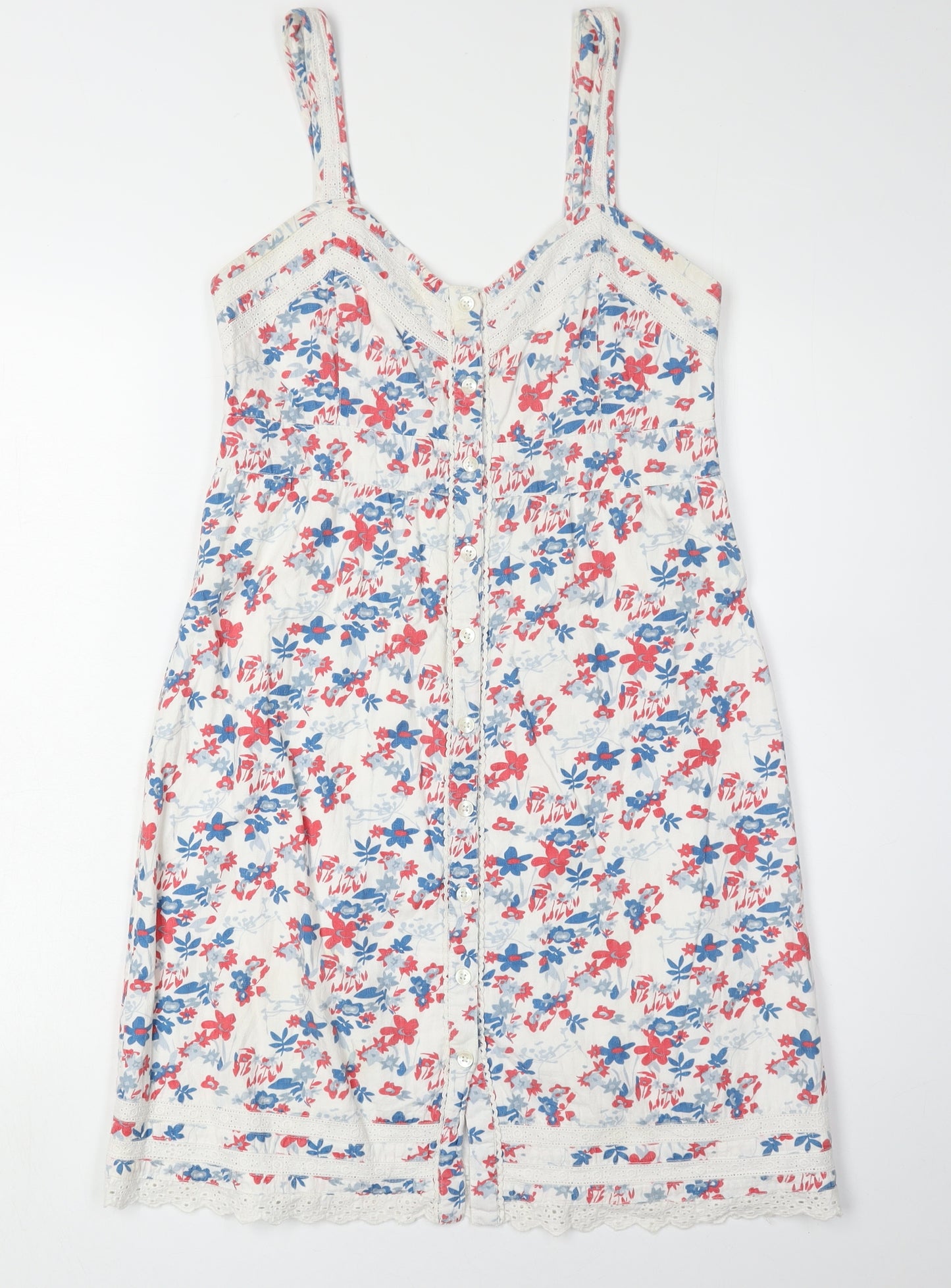 Fat Face Women’s Multicoloured Floral Slip Dress Size 10