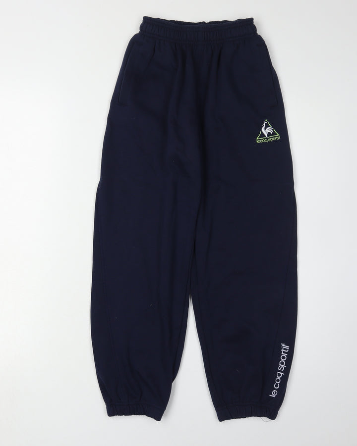 Le Coq Sportif Boys Blue Jogger Trousers - Size S