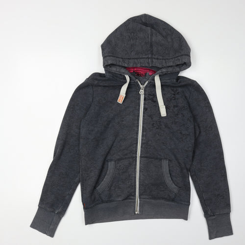 Superdry Women's Grey Full Zip Hoodie S