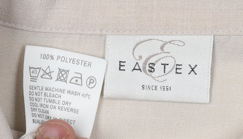 Eastex Women's Beige Button-Up Shirt, Size 20