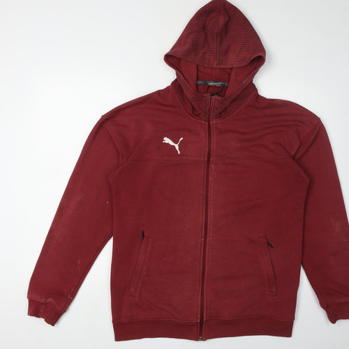 Puma Men's Red Full Zip Hoodie M