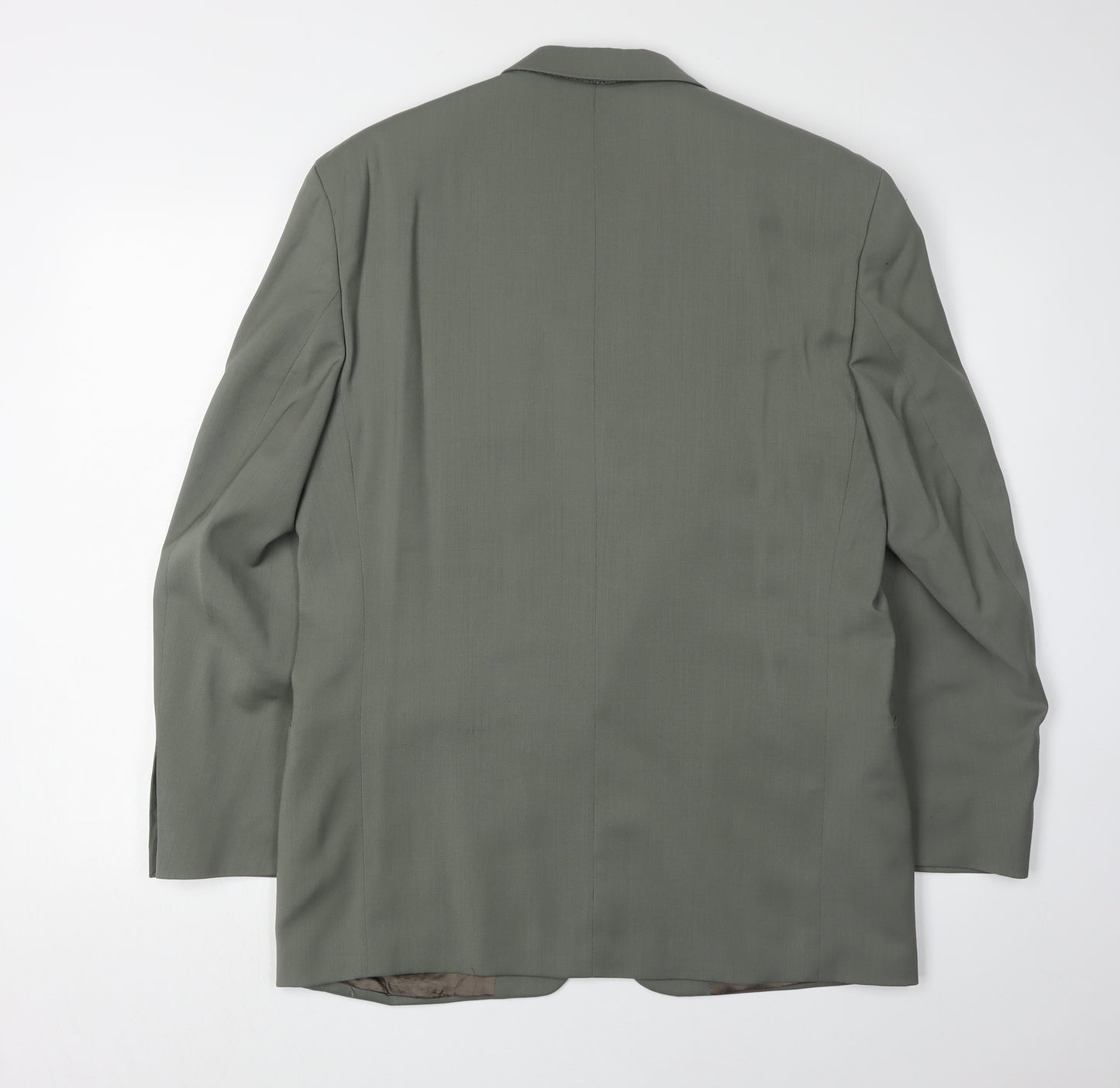 Pierre Cardin Men's Green Wool Suit Jacket 38S