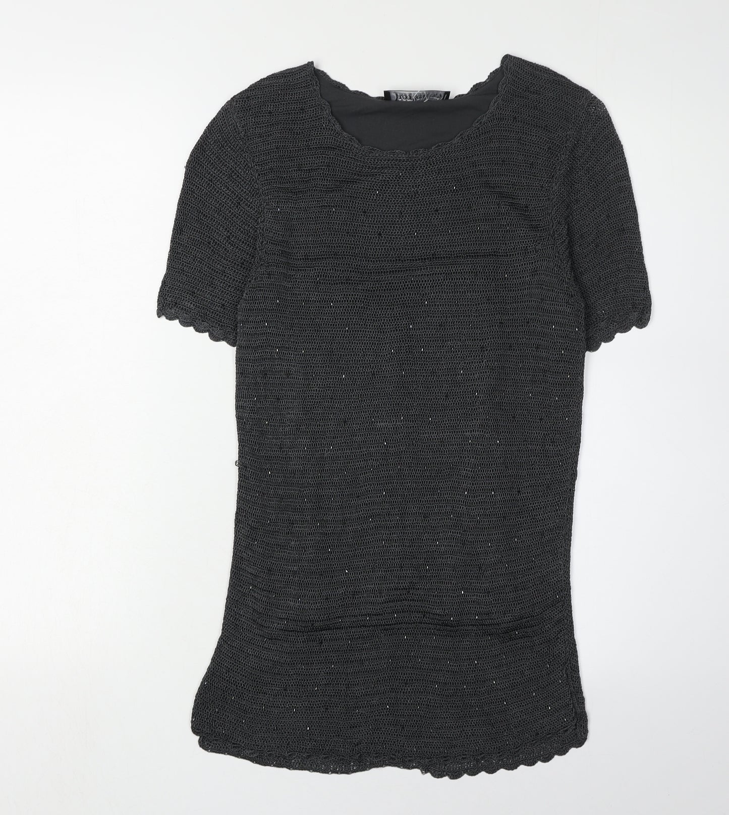 Jacques Vert Women's Black Beaded Blouse - S