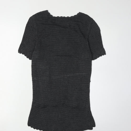 Jacques Vert Women's Black Beaded Blouse - S