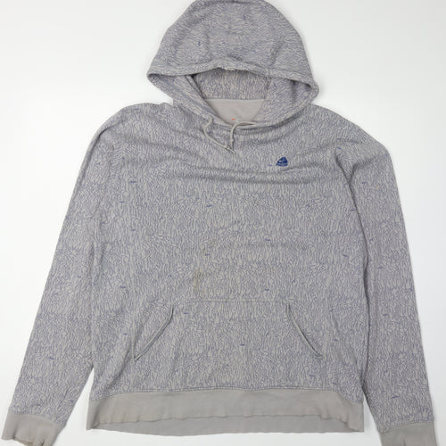 Nike Men's Grey Pullover Hoodie - Size L