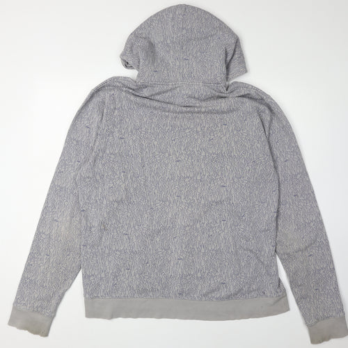 Nike Men's Grey Pullover Hoodie - Size L