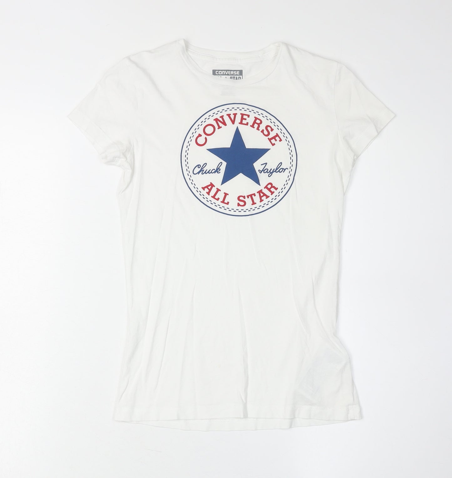 Converse Women’s White XS Crew Neck T-Shirt