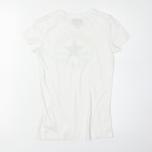 Converse Women’s White XS Crew Neck T-Shirt