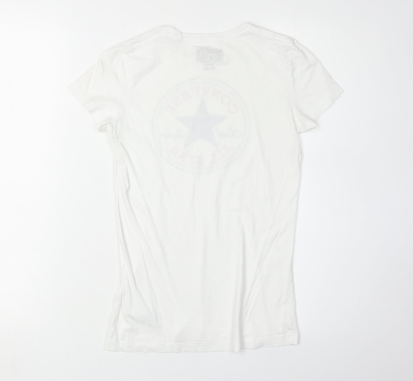 Converse Women’s White XS Crew Neck T-Shirt