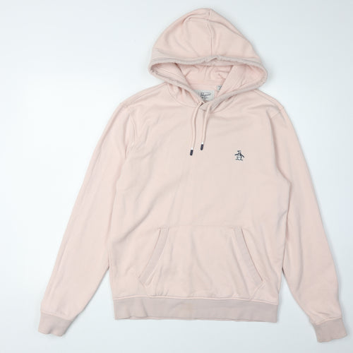 Penguin Unisex Pink XS Pullover Hoodie with Logo