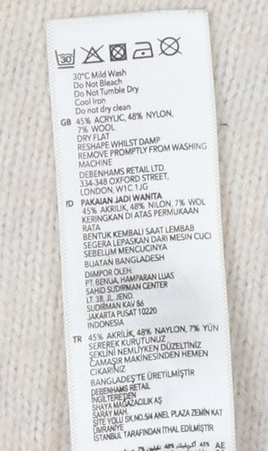 Debenhams Women's Multicoloured Size 12 Pullover