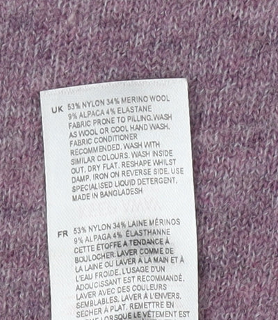 White Stuff Women's Purple Beige Pullover Jumper Size 10