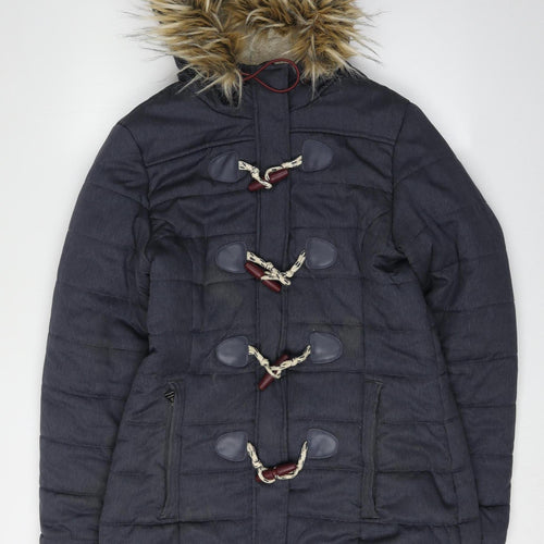 SuperDry Women's Black Puffer Jacket, Size M, Winter