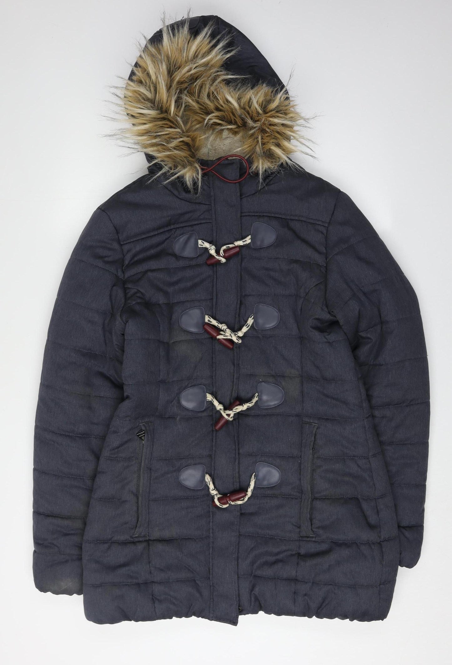 SuperDry Women's Black Puffer Jacket, Size M, Winter