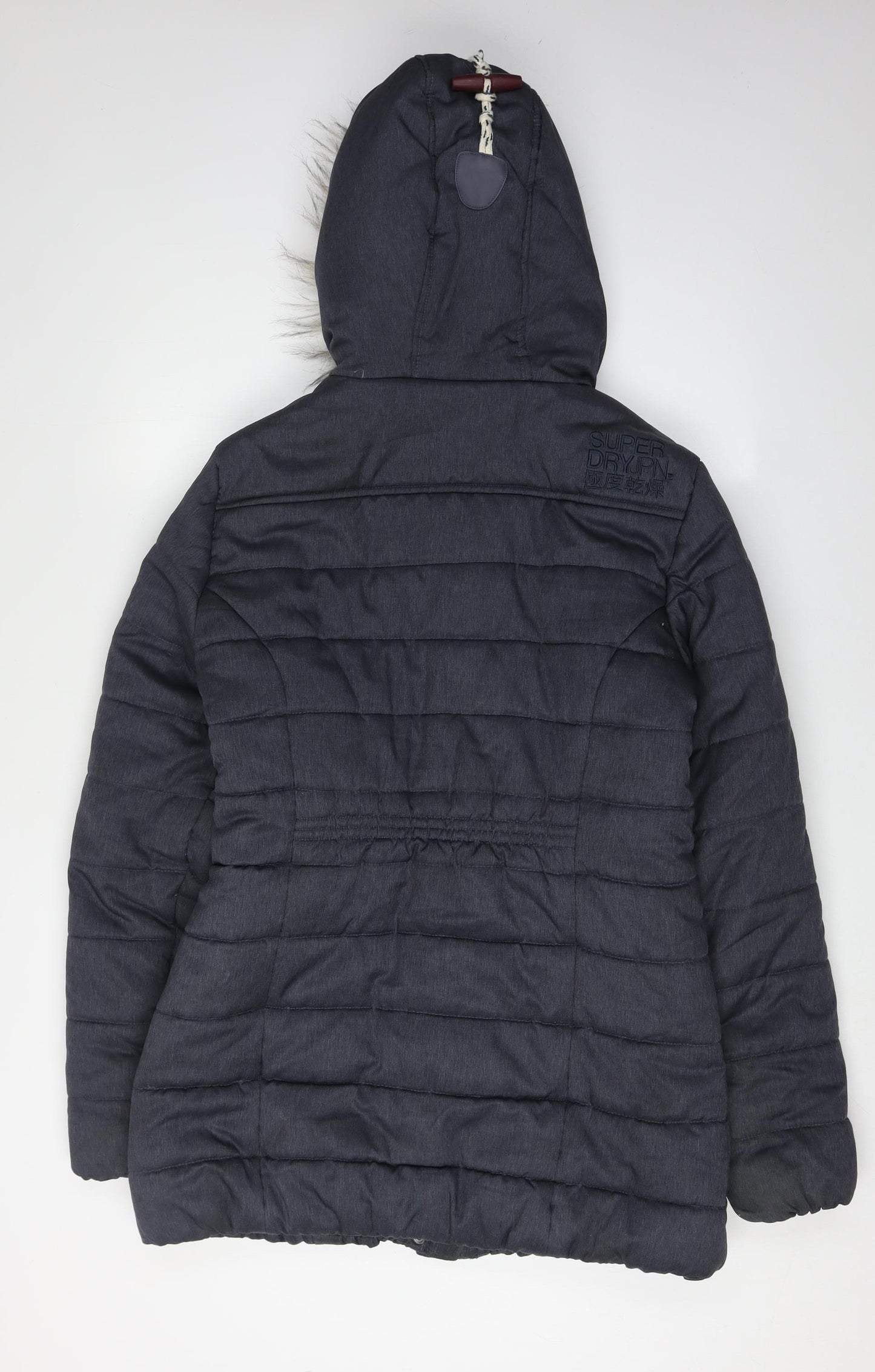 SuperDry Women's Black Puffer Jacket, Size M, Winter