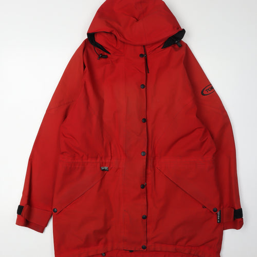 TOG 24 Men's Red Parka Jacket M - Waterproof Hooded Casual