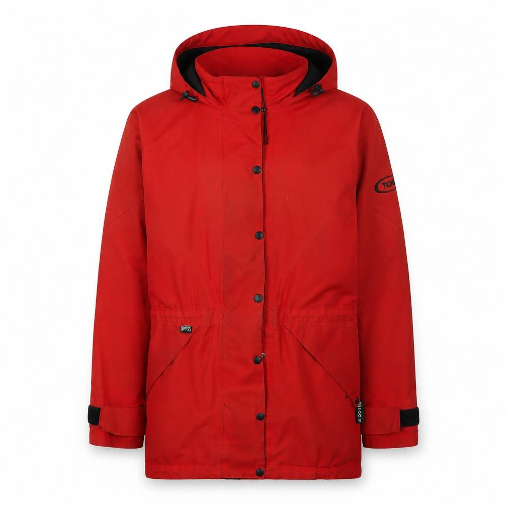 TOG 24 Men's Red Parka Jacket M - Waterproof Hooded Casual