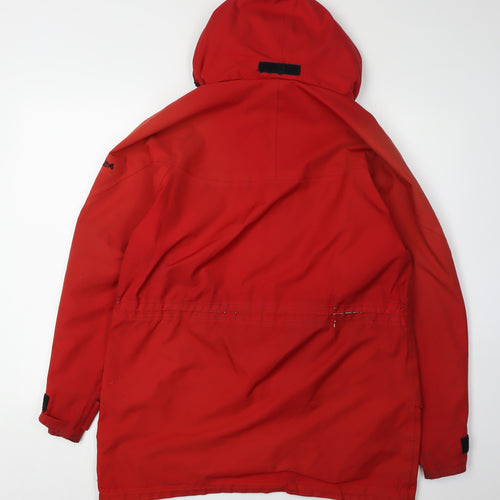 TOG 24 Men's Red Parka Jacket M - Waterproof Hooded Casual