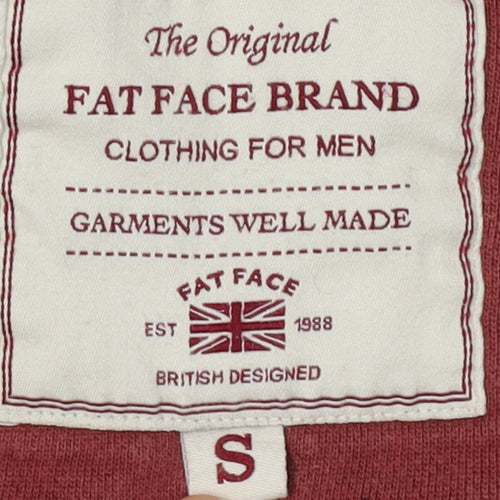 Fat Face Men's Red Full Zip Hoodie - Size S
