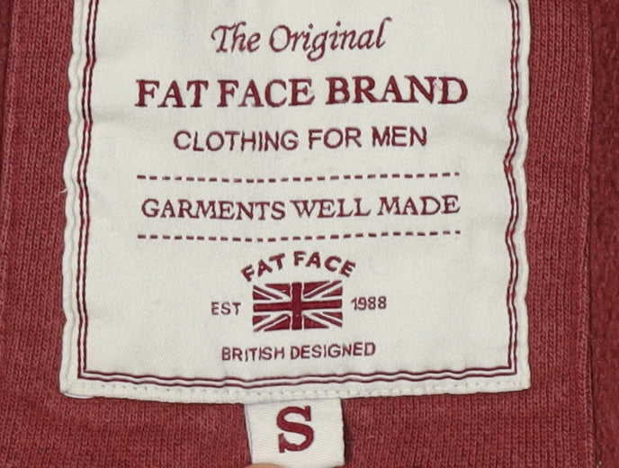Fat Face Men's Red Full Zip Hoodie - Size S