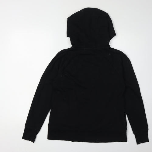DKNY Women's Black Full Zip Hoodie - Medium, Casual Wear