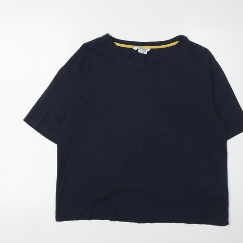 Boden Women's Blue T-Shirt Size 18 Relaxed Fit Basic