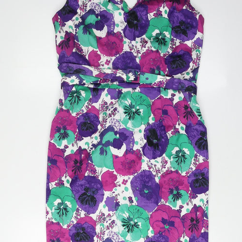 Laura Ashley Women's Multicoloured Floral Dress, Size 12, Formal