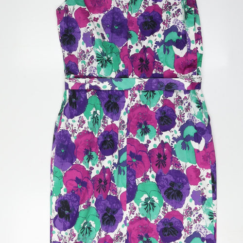 Laura Ashley Women's Multicoloured Floral Dress, Size 12, Formal