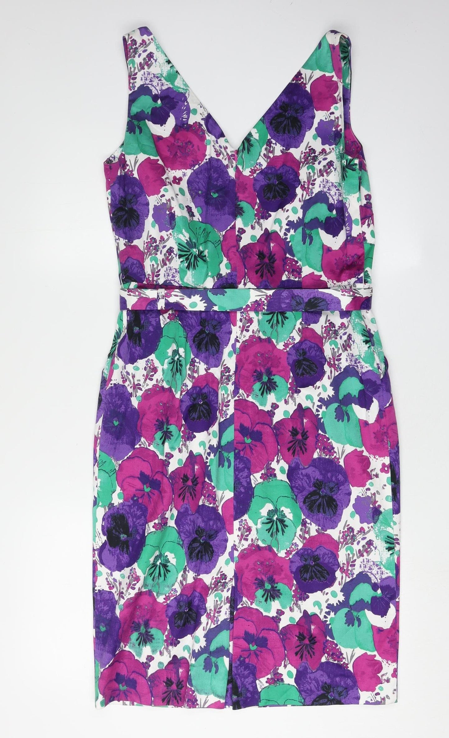 Laura Ashley Women's Multicoloured Floral Dress, Size 12, Formal