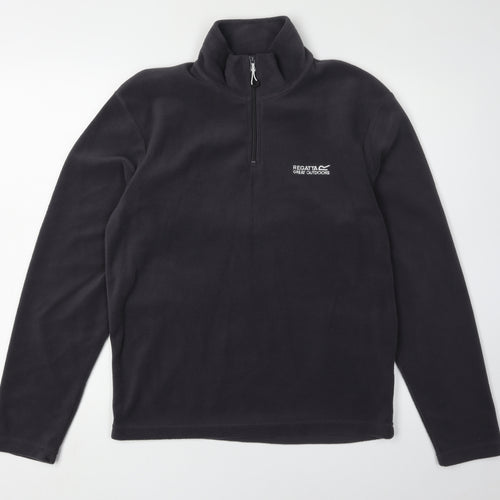 Regatta Men's Black S Pull Over Fleece Sweatshirt