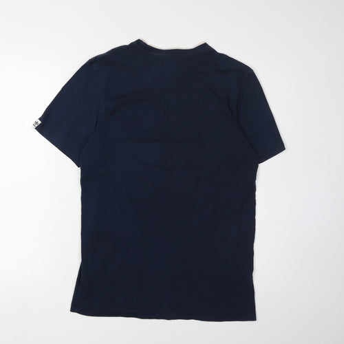 Adidas Men's Blue Crew Neck T-Shirt, Size S