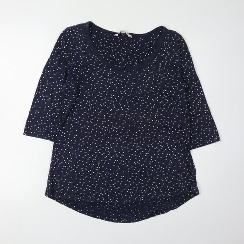 Fat Face Women’s Blue Polka Dot Jersey T-Shirt