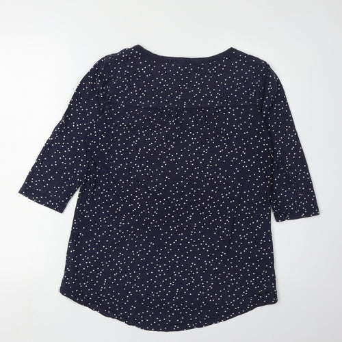 Fat Face Women’s Blue Polka Dot Jersey T-Shirt