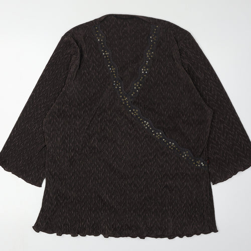 Windsmoor Women's Black Long Sleeve V-Neck Top