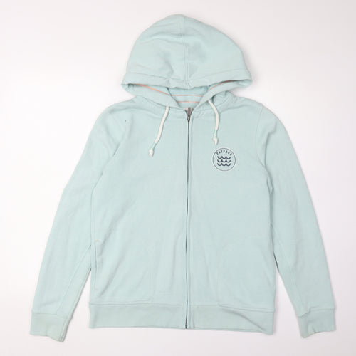 FatFace Women's Blue Full Zip Hoodie S - Casual Comfort