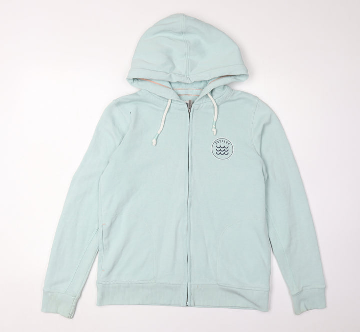 FatFace Women's Blue Full Zip Hoodie S - Casual Comfort