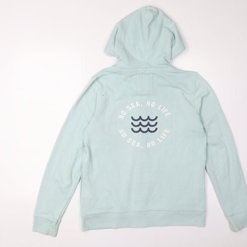 FatFace Women's Blue Full Zip Hoodie S - Casual Comfort