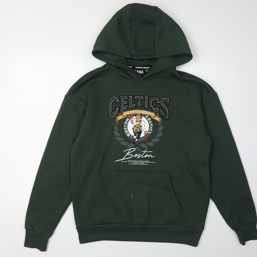 NBA Men’s Green XS Pullover Hoodie with Logo