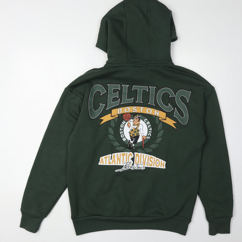NBA Men’s Green XS Pullover Hoodie with Logo