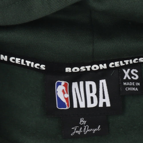 NBA Men’s Green XS Pullover Hoodie with Logo