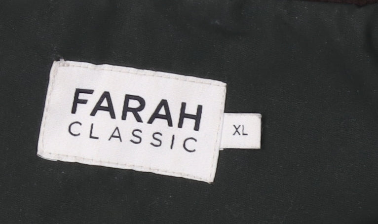 Farah Green Men's XL Mid-Length Casual Jacket