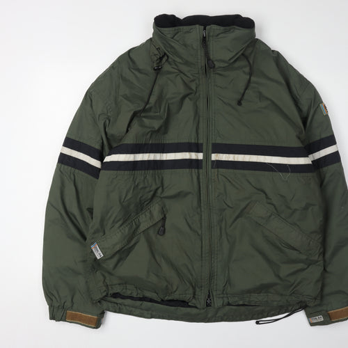 TOG 24 Men's Green L Puffer Jacket Hooded Casual