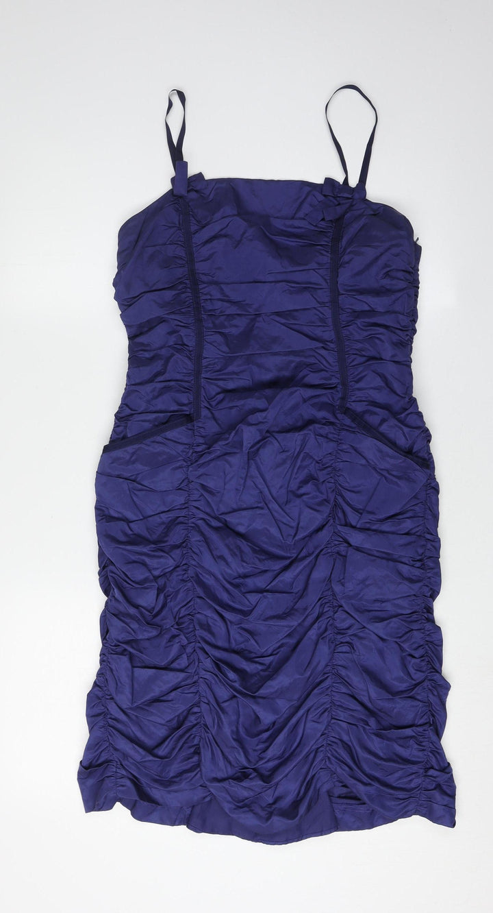 Whistles Women's Blue Bodycon Dress Size 12